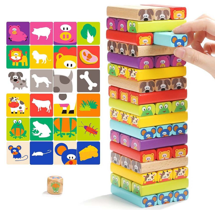 TopBright - Animal Jenga Game