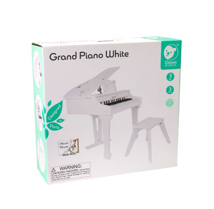 Classic World - Grand Piano - White