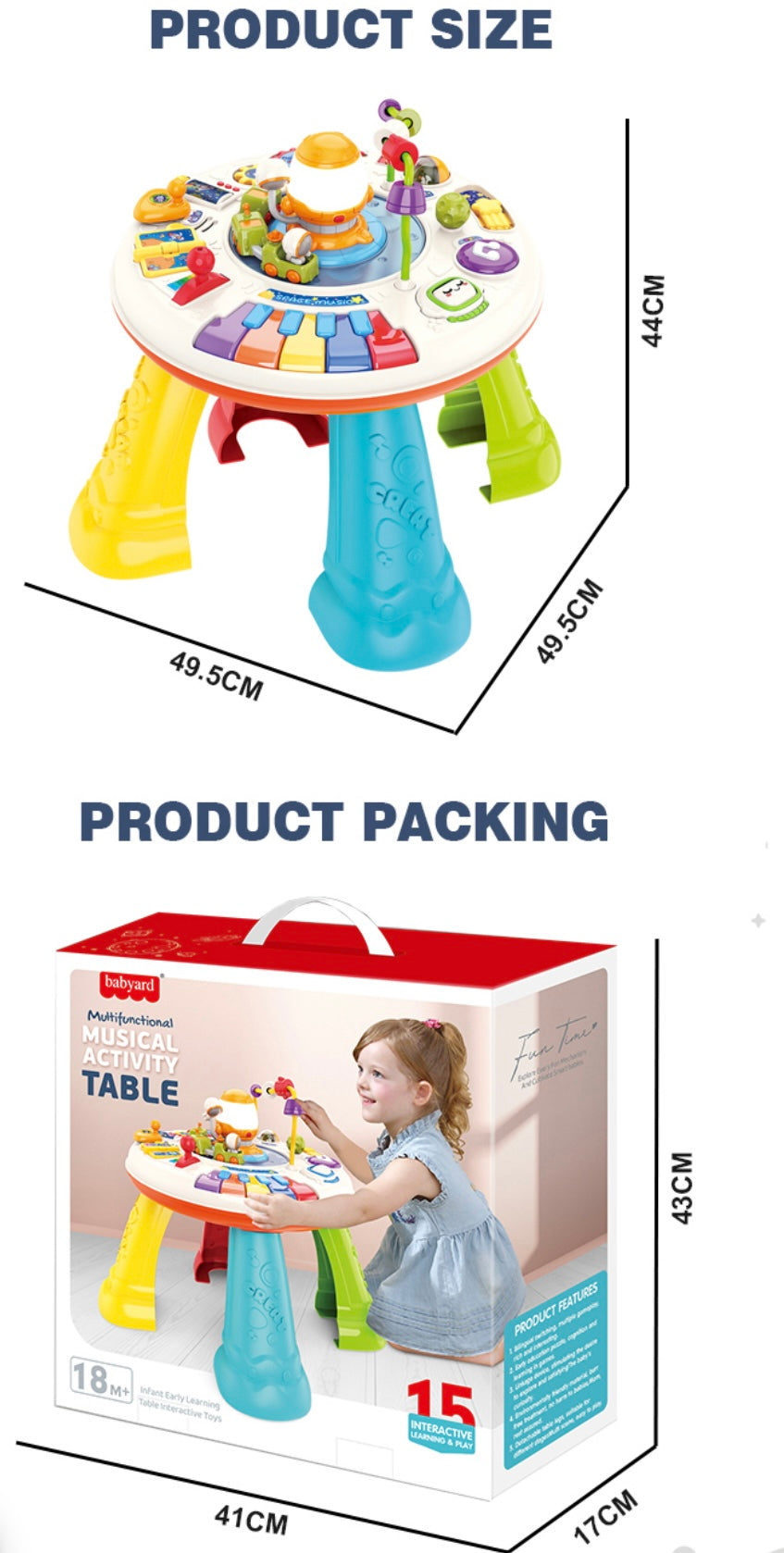 Cogo – Multifunctional Activity Table with Lights and Sounds
