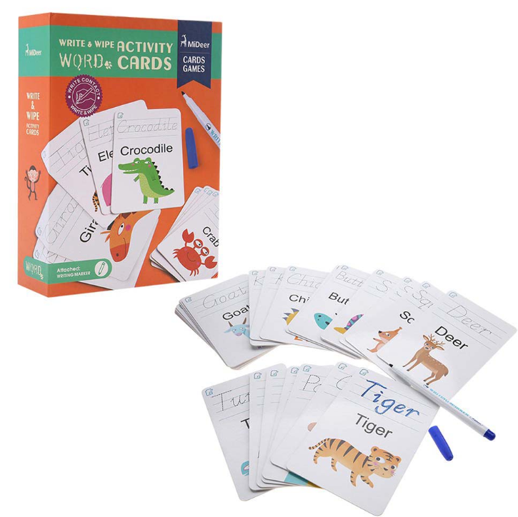 Mideer – Write & Wipe Cards – Words