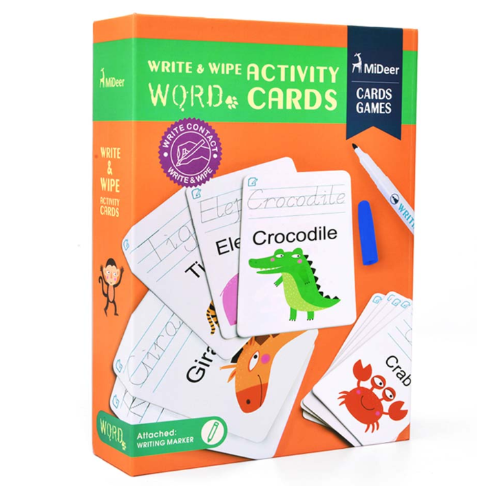 Mideer – Write & Wipe Cards – Words