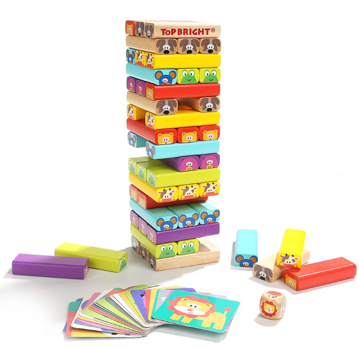 TopBright - Animal Jenga Game
