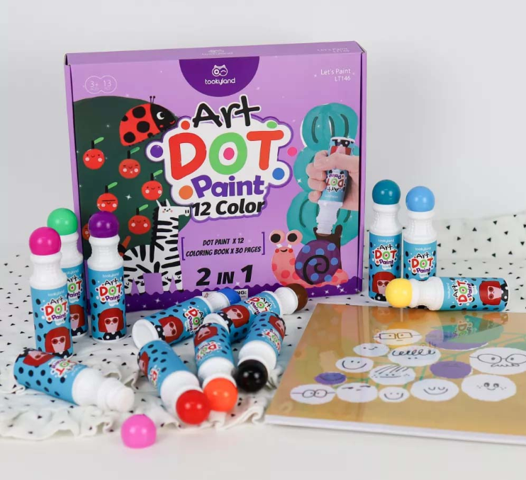 TookyToy - Dot Paint - 12 Colour