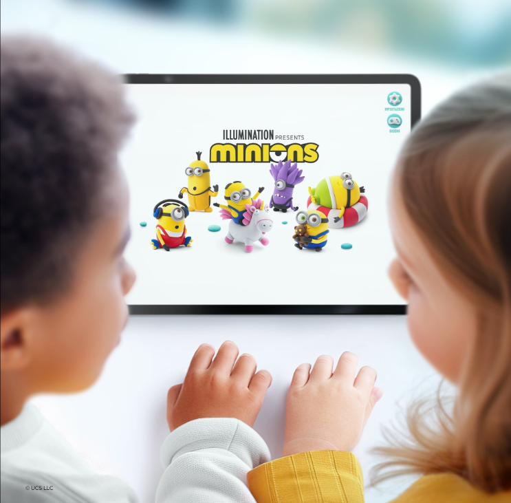 Hey Clay - Modelling Air-Dry Clay with Fun Interactive App - Minions, 15 cans